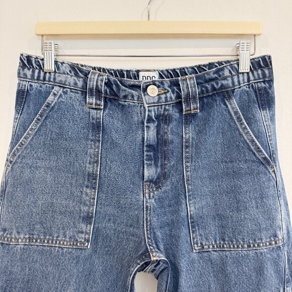 BDG Denim High Rise Skate Cargo Pocket Baggy Jeans Punk Urban Outfitters Blue 28 - Picture 4 of 12